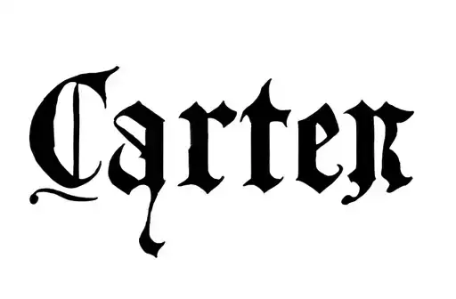"Carter" tattoo design idea