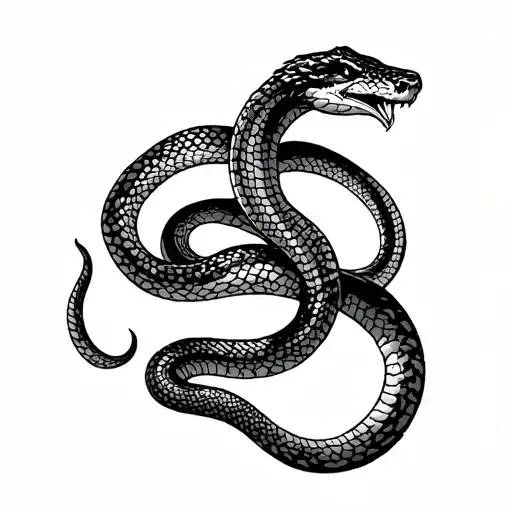 Slytherin Snake tattoo design idea