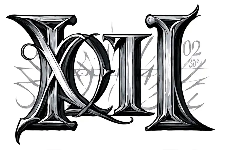 roman numeral 02 13 2005 roman numeral tattoo design idea