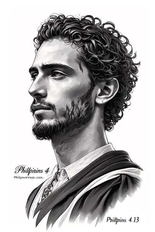 Philippians 4:13 tattoo design idea