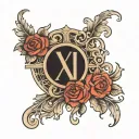 so i want to make a roman numeral tattoo of 3 years in which my family was born which is 1971, 1972, 1999  tattoo design idea