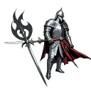 Knight and Templars tattoo design idea