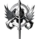 Knight and Templars tattoo design idea