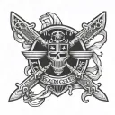75th Ranger regiment  tattoo design idea
