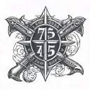75th Ranger regiment  tattoo design idea