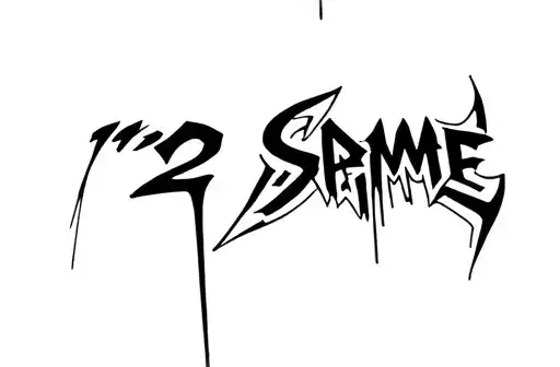 "2 Same" tattoo design idea