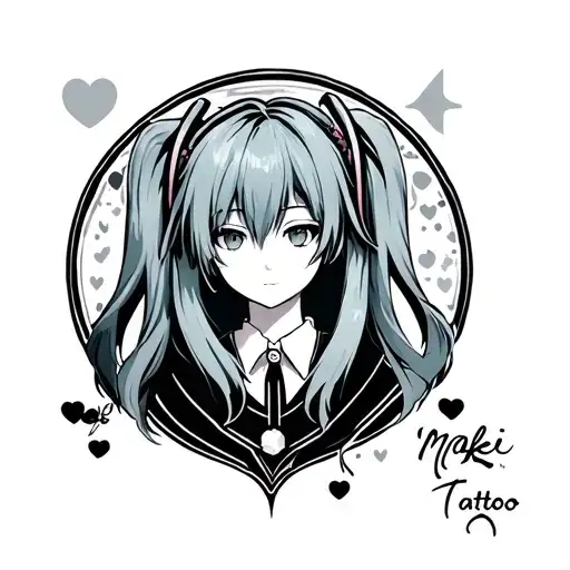 Kiri Miku Maru make it minimalist tattoo design tattoo design idea