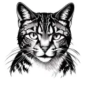 traditional bobcat  tattoo design idea