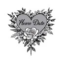 wedding date tattoo tattoo design idea
