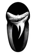 Shark Tooth tattoo design idea