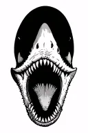 Shark Tooth tattoo design idea