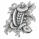 pickles tattoo design idea