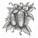 pickles tattoo design idea
