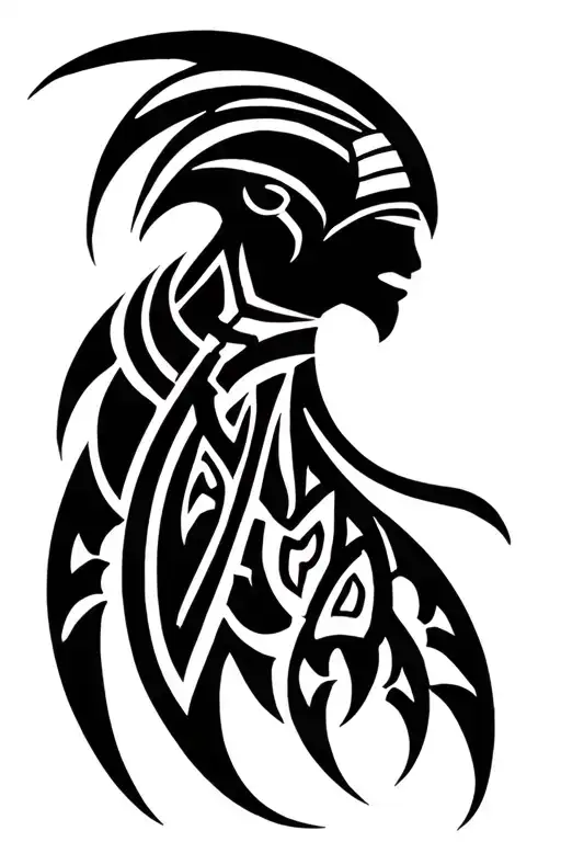 Aztec tribal tattoo tattoo design idea
