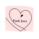 Fuck Love tattoo design idea