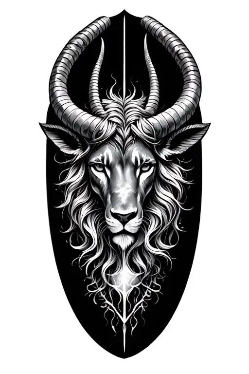 Aquarius, Leo, Capricorn libra zodiac sign tattoo design idea