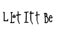 Beatles Let It Be tattoo design idea