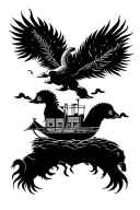 Noah's ark themed tattoo tattoo design idea