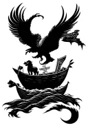 Noah's ark themed tattoo tattoo design idea