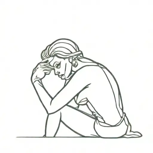 feminist pin up girl tattoo design idea