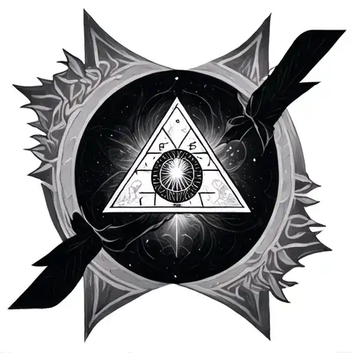 Illuminati tattoo design idea