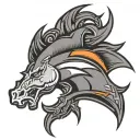 denver broncos logo tattoo design idea