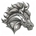 denver broncos logo tattoo design idea