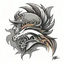 denver broncos logo tattoo design idea