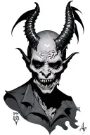 Depression Demon tattoo design idea