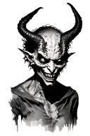 Depression Demon tattoo design idea