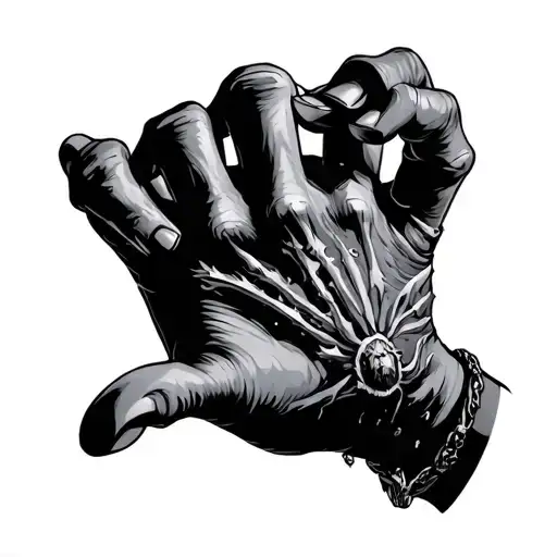 right hand of doom tattoo design idea