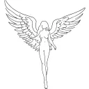 What a real angel looks like tattoo design idea