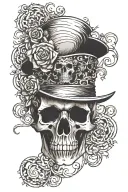 darkly stylish tattoo design idea