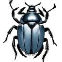 scarab beetle tattoo design idea