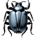 scarab beetle tattoo design idea
