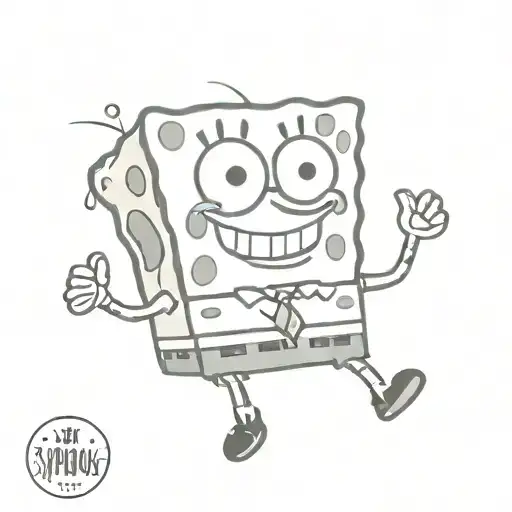 A Spongebob tattoo tattoo design idea