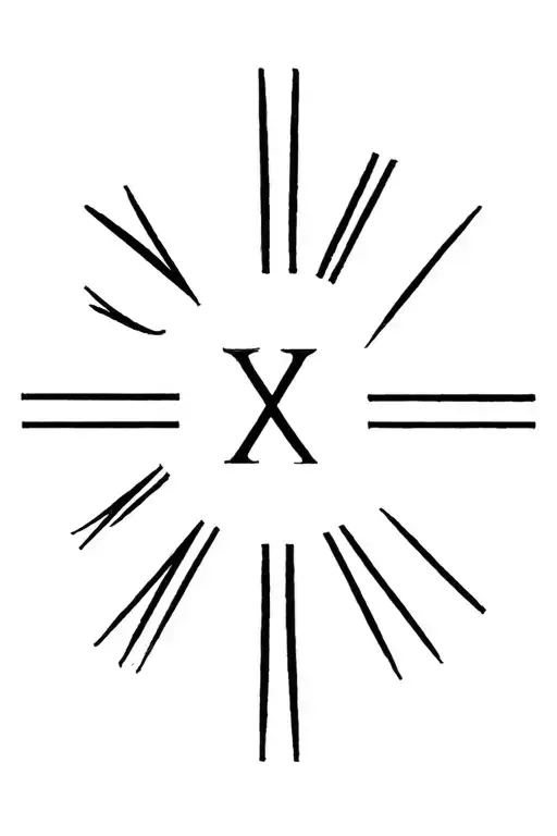 777 Roman Numerals tattoo design idea