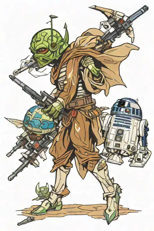 starwars and xenophobia  tattoo design idea