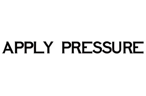 "Apply Pressure" tattoo design idea