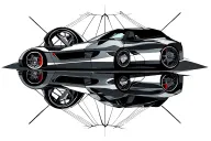 corvette c6 tattoo design idea