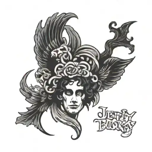 Jeff Buckley lyrics incorporated tattoo design idea