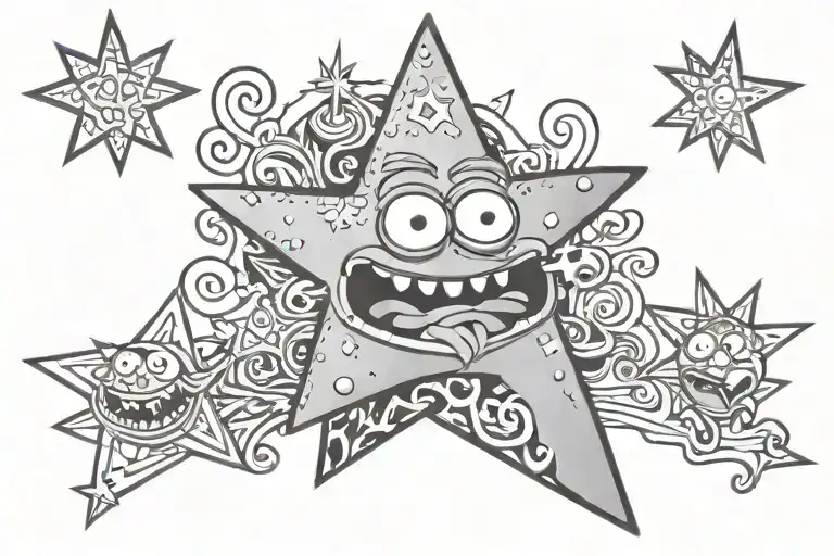 Patrick Star tattoo design idea