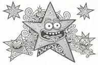Patrick Star tattoo design idea