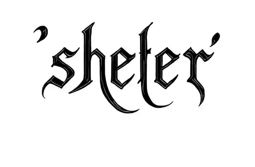 "Shelter" tattoo design idea