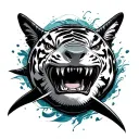 Tiger Shark tattoo design idea