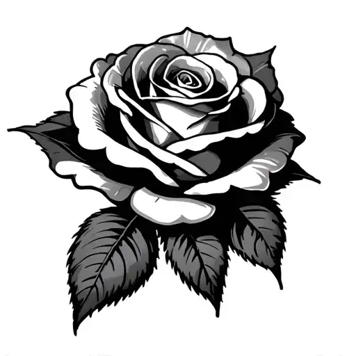 rose hedflat bw tattoo sketch: rose head with barb wire  tattoo design idea