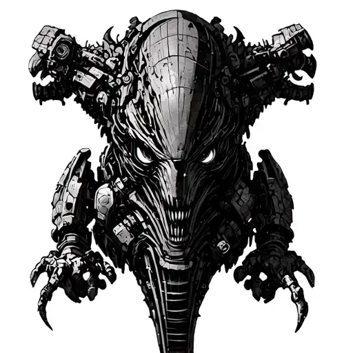 Monstr from Dead Space tattoo design idea