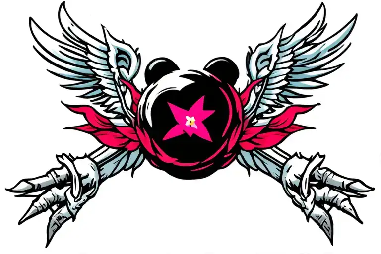 Pectoral tattoo design idea