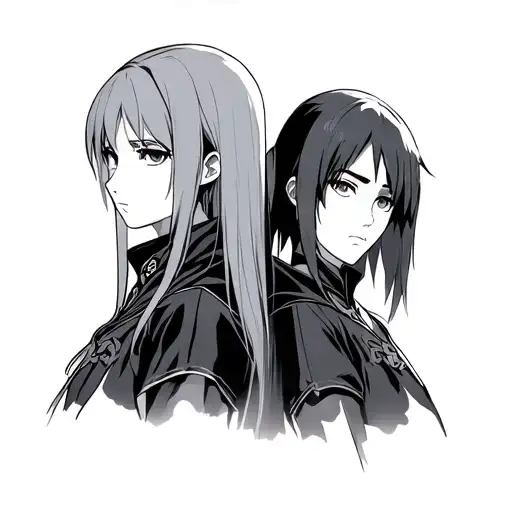 asuna and kirito tattoo design idea