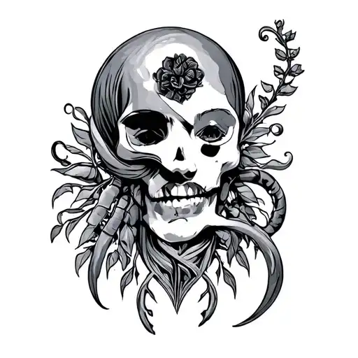 Cancer Gemini tattoo design idea